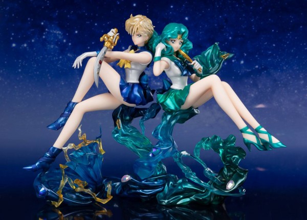 Sailor Moon FiguartsZERO Chouette PVC Statue Sailor Neptun & Sailor Uranus Web Exclusive Set