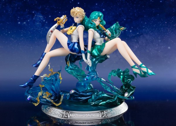 Sailor Moon FiguartsZERO Chouette PVC Statue Sailor Neptun & Sailor Uranus Web Exclusive Set